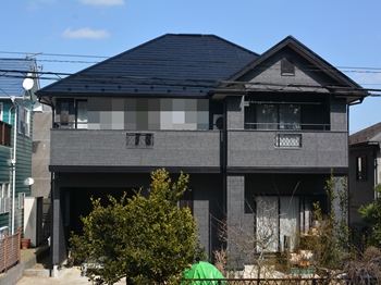 光沢と立体感のある、多彩模様が美しい仕上がりです。シックで落ち着いた佇まいになりました。