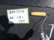 2回目 屋根 下塗り