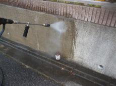 門塀　水洗い