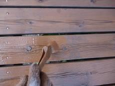 デッキ　木部