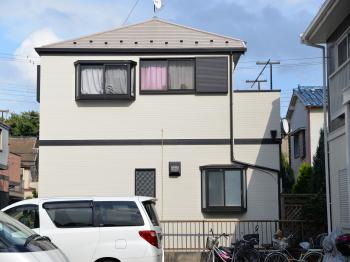 断熱・保温効果を有する塗料で外壁塗装、熱を反射させる塗料で屋根塗装完了です。