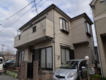 施工前　ヒビ　退色　コケ