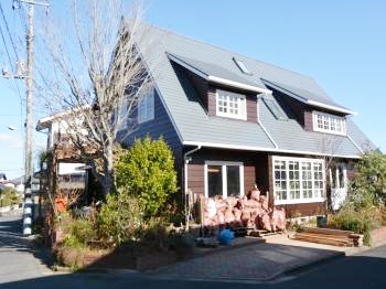 環境に優しくカビや藻にも強い外壁塗料スムースプラスター。水性の無機系で仕上げました。