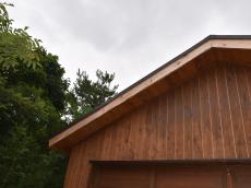 ガレージ　木部　塗装