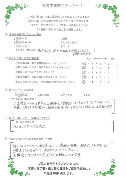 狭くてやりにくい場所にも関わらず、細かい所まで丁寧に仕上げてくれました。