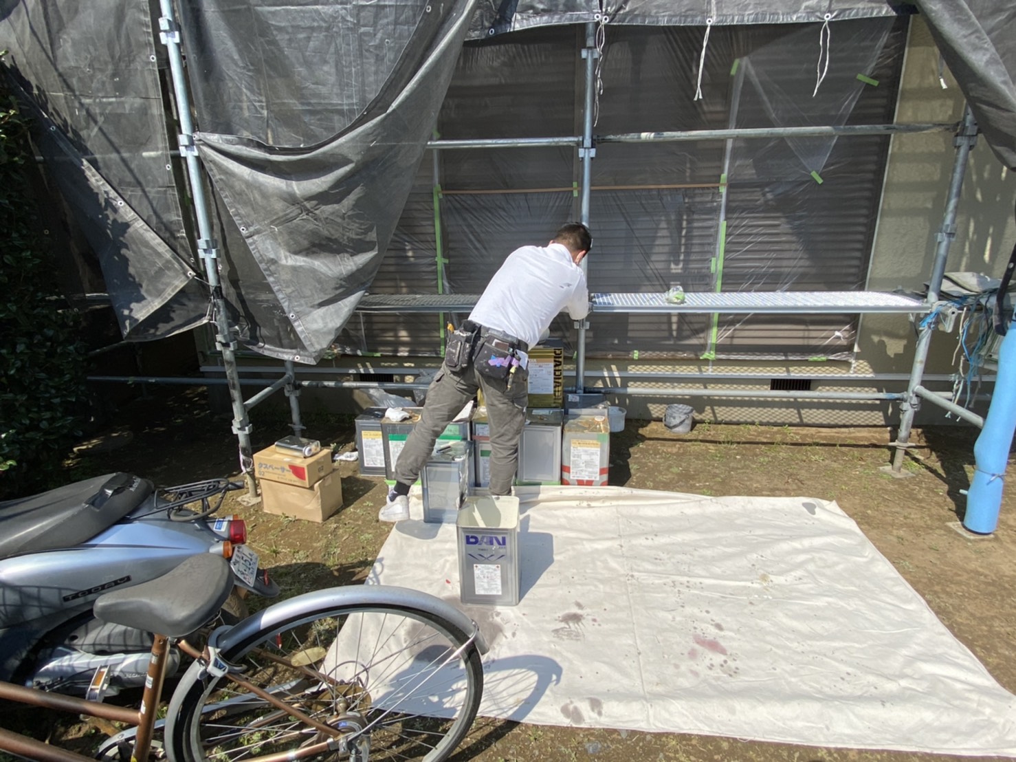 本日の現場は 千葉の外壁塗装専門店 各種塗料で実績no 1 塗り守り協伸