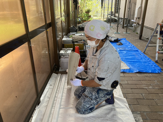 エアコンスリムダクト塗装✨