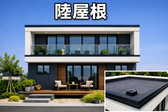 正面構図の陸屋根モデルハウス.png